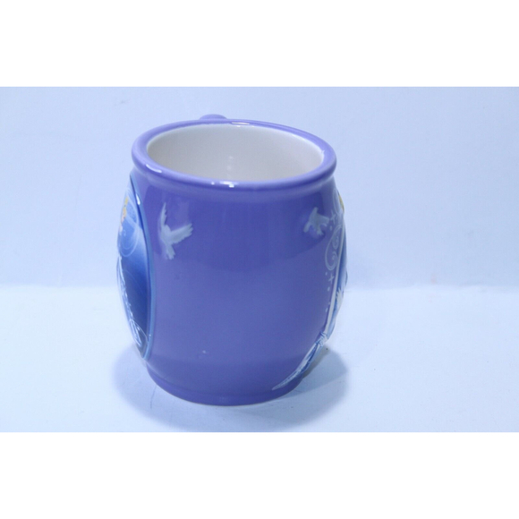 Disney Cinderella Raised Doves 3D Purple Bubble Embossed Coffee  Mug Cup 3.5” - Picture 8 of 12